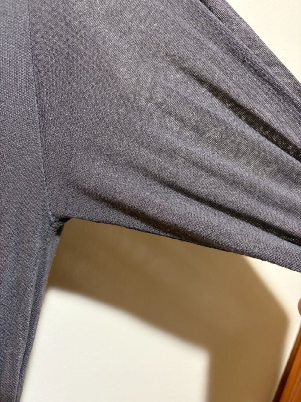Marcella Oslo Tunic Sheer European Jersey Hooded Tunic Anthracite Long Sleeve - Picture 13 of 16